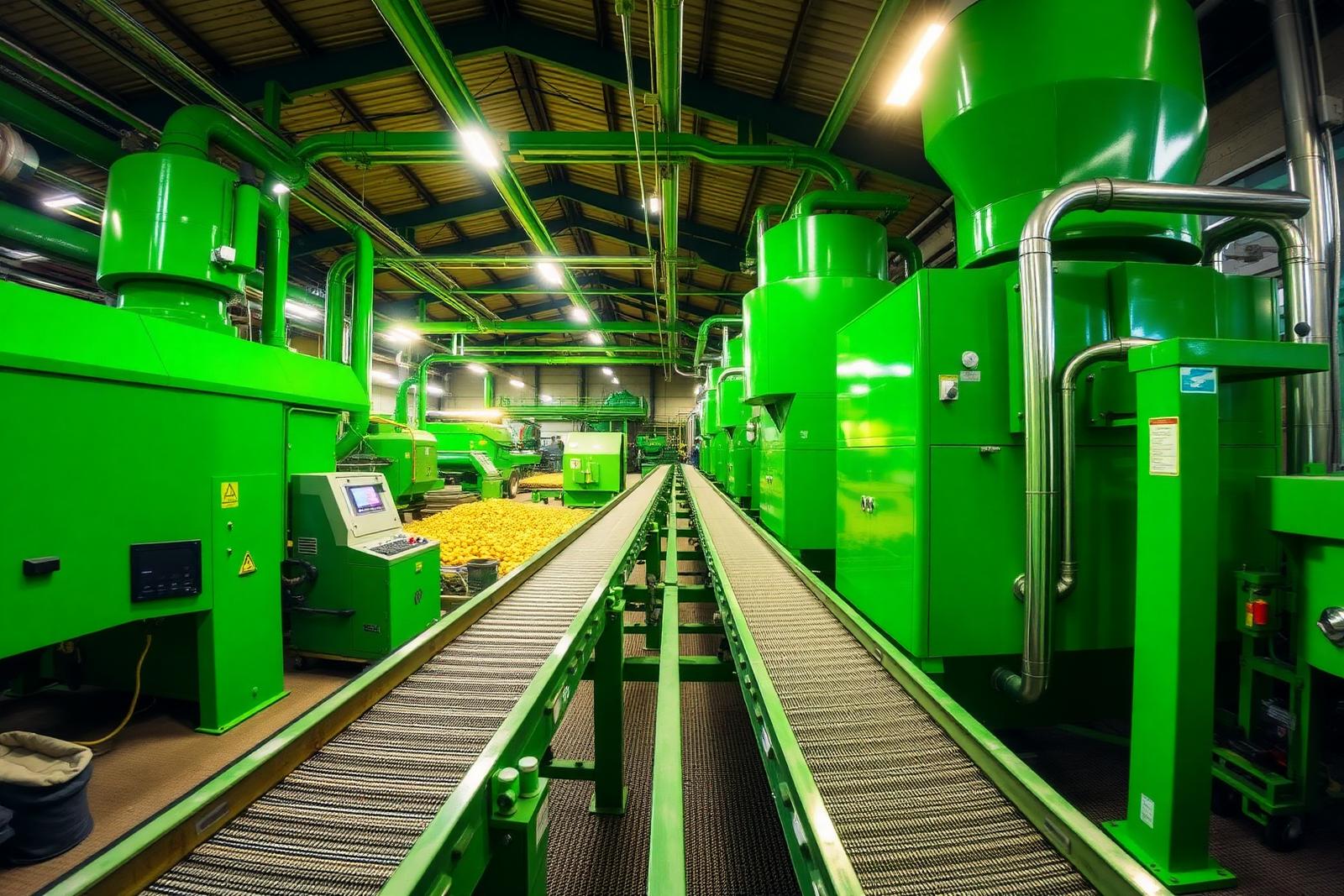 USSB biomass production line interior